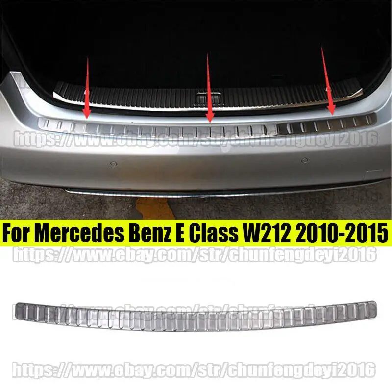 

2010-2015 для Mercedes Benz E Class W212 нержавеющая внешняя панель заднего бампера, крышка, отделка, автомобильные аксессуары