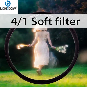Lightdow 1/4 White Soft Lens Filter 49mm 52 55 58 62 67 72 77 82 mm Soft Filter for Camera Canon Nikon Sony Camera Lens 1