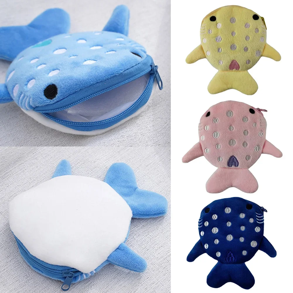 Coin Purse Japan Cute Plush Whale Shark Doll Mini Zipper Wallet