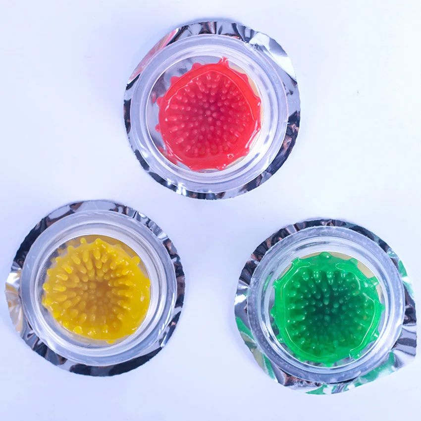 1PC Dotted Condoms Sex Toy Random Color Passionate Vaginal G-Spot Stimulation Sex Accessories Lubricated Orgasm Penis Sleeve 18+ 3