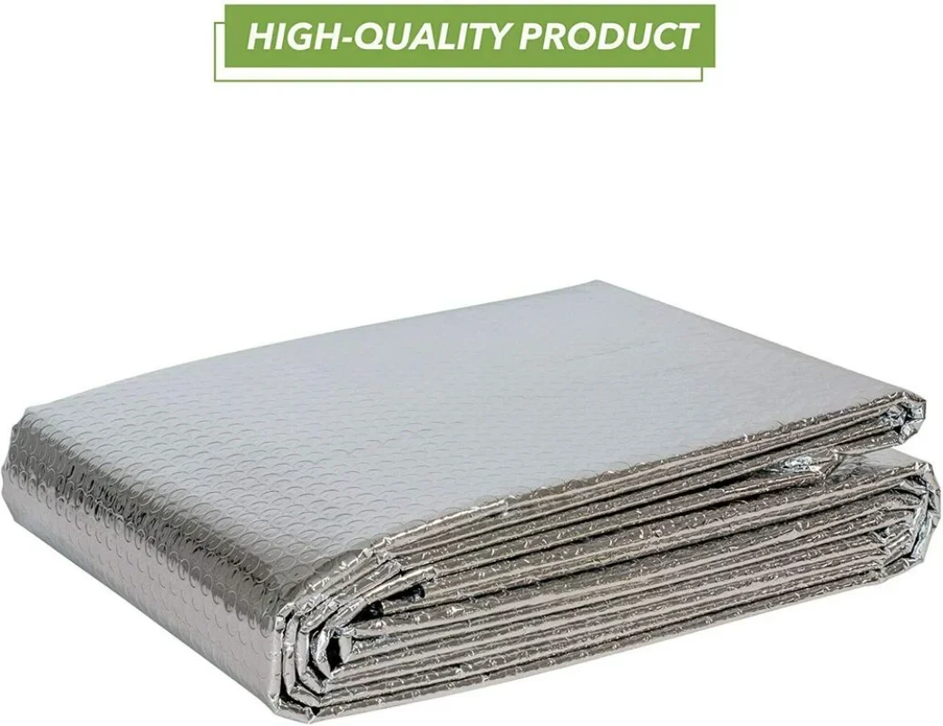 Bubble Radiator Insulation Film Foil Roll Heat Reflective Energy Saver 5mx60cm for Roof and Sun Room