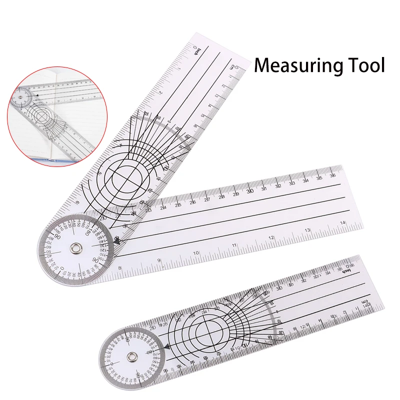 0-140mm 360 Degree Goniometer Angle Medical Spinal Angle Ruler Inclinometer Ruler Protractor Finder Measuring Tool digital angle protractor angle measuring tool angle protractor