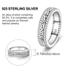 Bague en argent sterling 925 véritable, forme de cœur, trèfle, bijoux pour femmes, cadeau d'anniversaire, de fiançailles