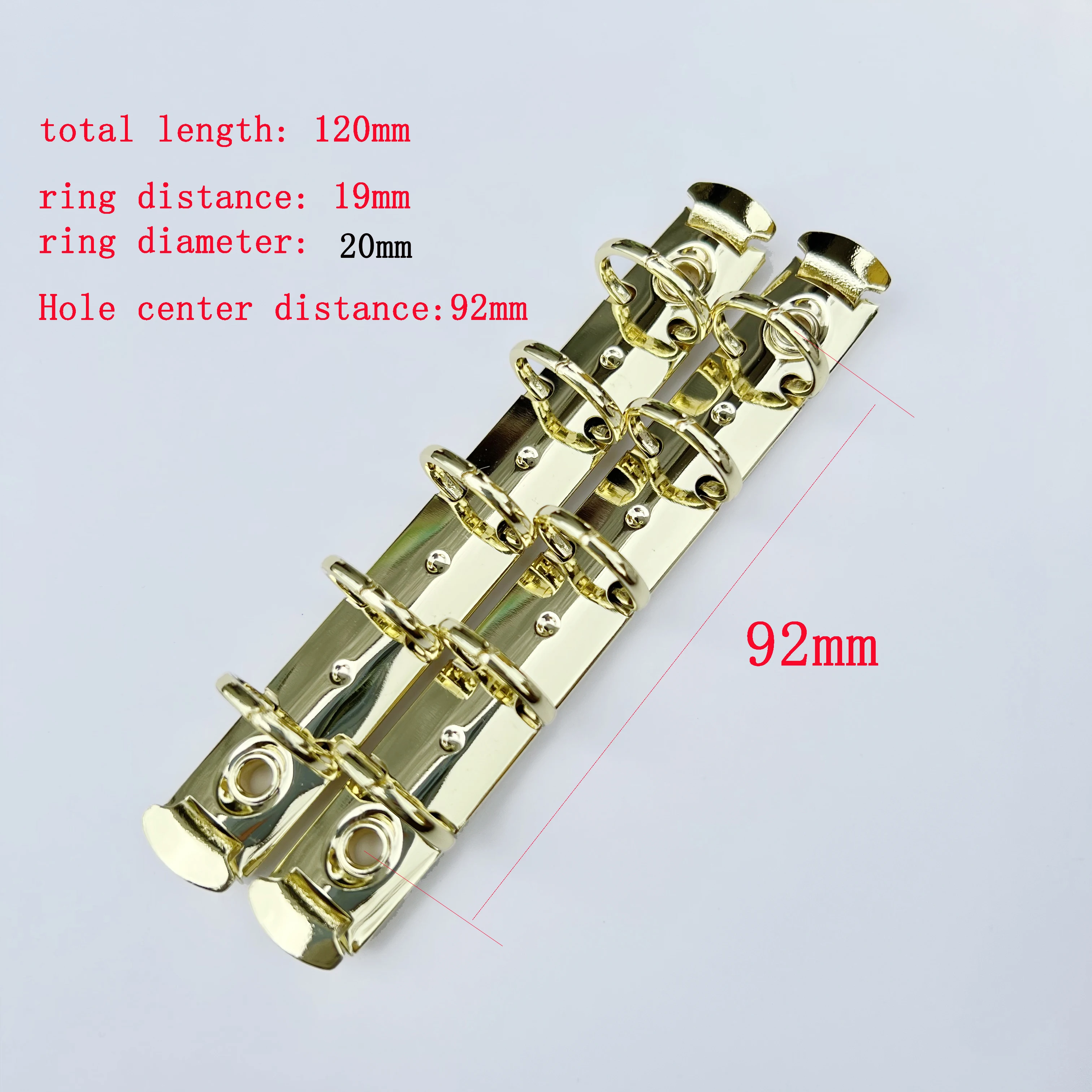 10PCS M5 F5 20MM 5 Holes Small Rings Clip Gold Silver Colors  With Rivets