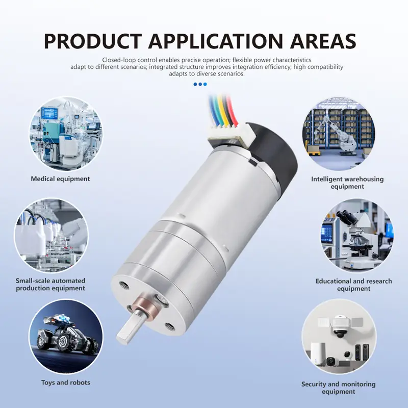JGA25-370 Miniature Geared DC Motor With Encoder, 6V/12V/24V, Reversible Rotation, Torque up to 9 KG.CM, Encoder Geared DC Motor image 4