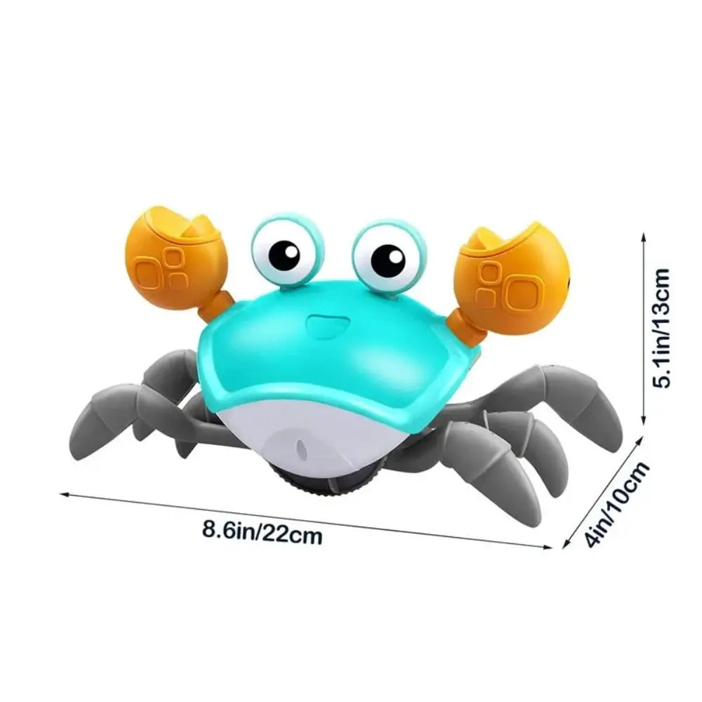 Light&Music Dancing Crab Toy Automatic Sensing Flat Ground Escape Electric Dancing Crab USB Rechargeable Simulation