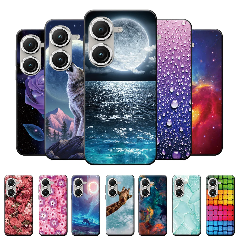 Per Asus Zenfone 10 Custodia Protettiva Opaca Per Asus Zenfone 10 Animali Paraurti Posteriore In Silicone Per Zenfone 10 Cute Fundas