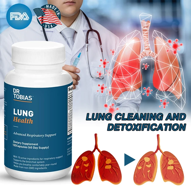 Lungs Cleaner Natural Capsule Smokers Cleanses And Purifies Lungs Blood 