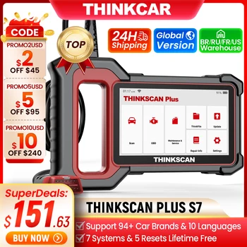 THINKCAR Thinkscan S7 S6 S4 OBD2 스캐너 자동차 진단 도구 Automotivo OBD 스캐너 자동 진단 도구 코드 리더 28 재설정