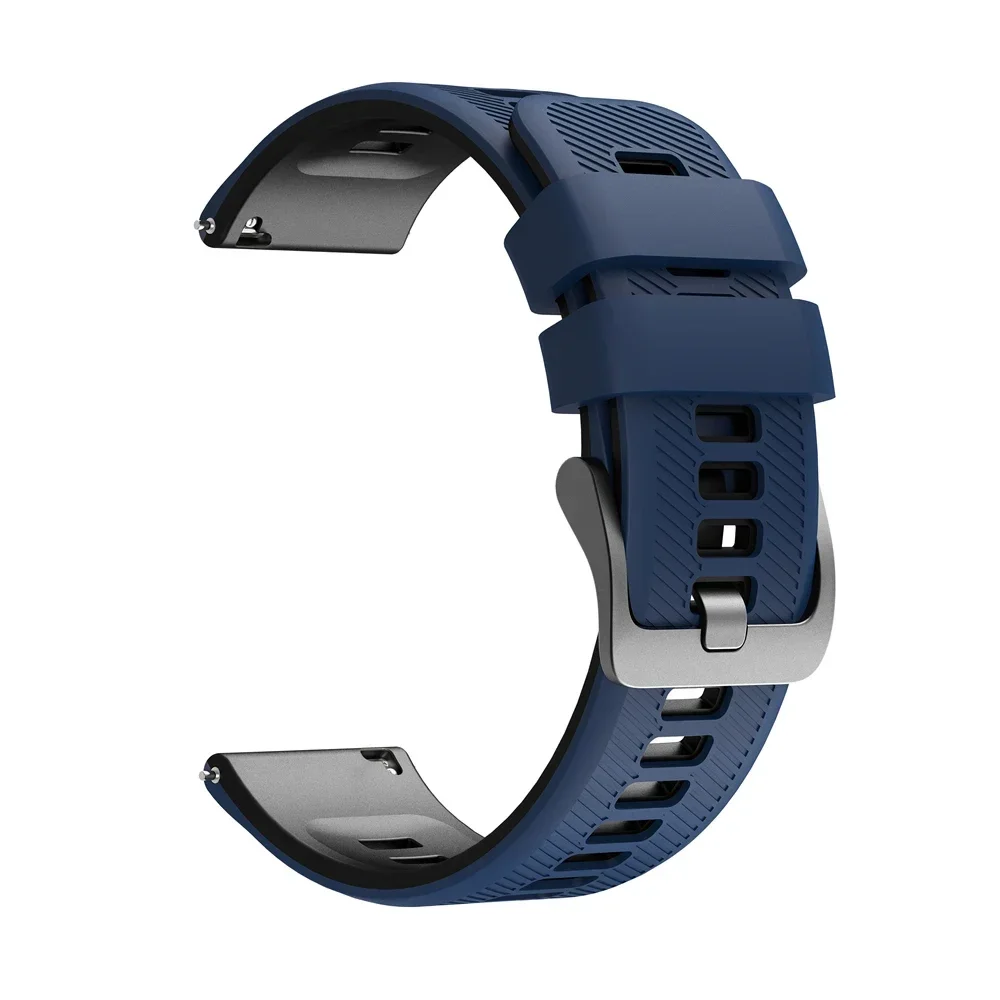 Enhanced Silicone Sports Watch Strap - 22mm, Unisex Bracelet Replacement
