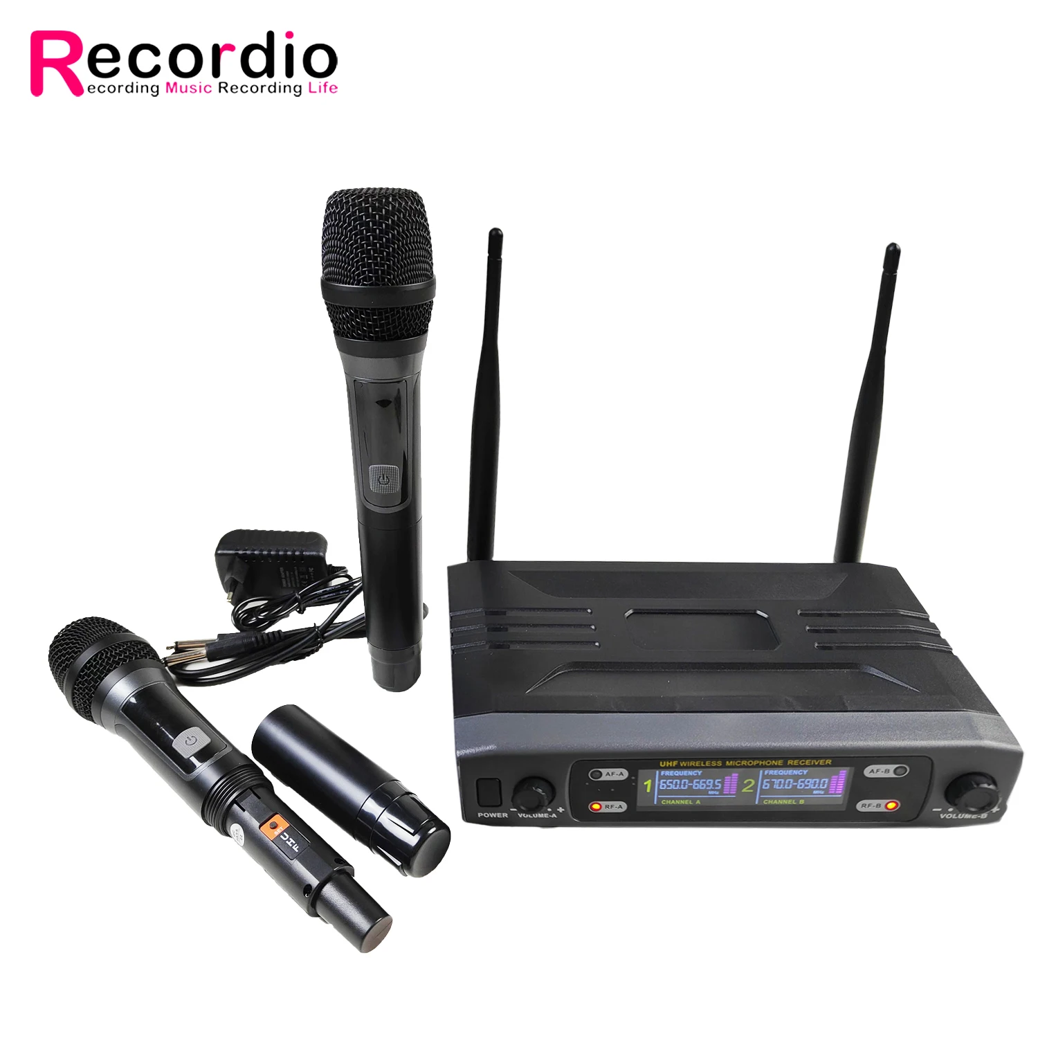 

GAW-240 Cheap price uhf dual channel handheld long range wireless microphone