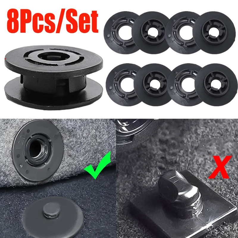 

8/4pcs Car Carpet Floor Mats Clips Fixing Clip Set Cars Interior Floor Anti-slip Fixer Auto Accessories for Volkswagen Audi