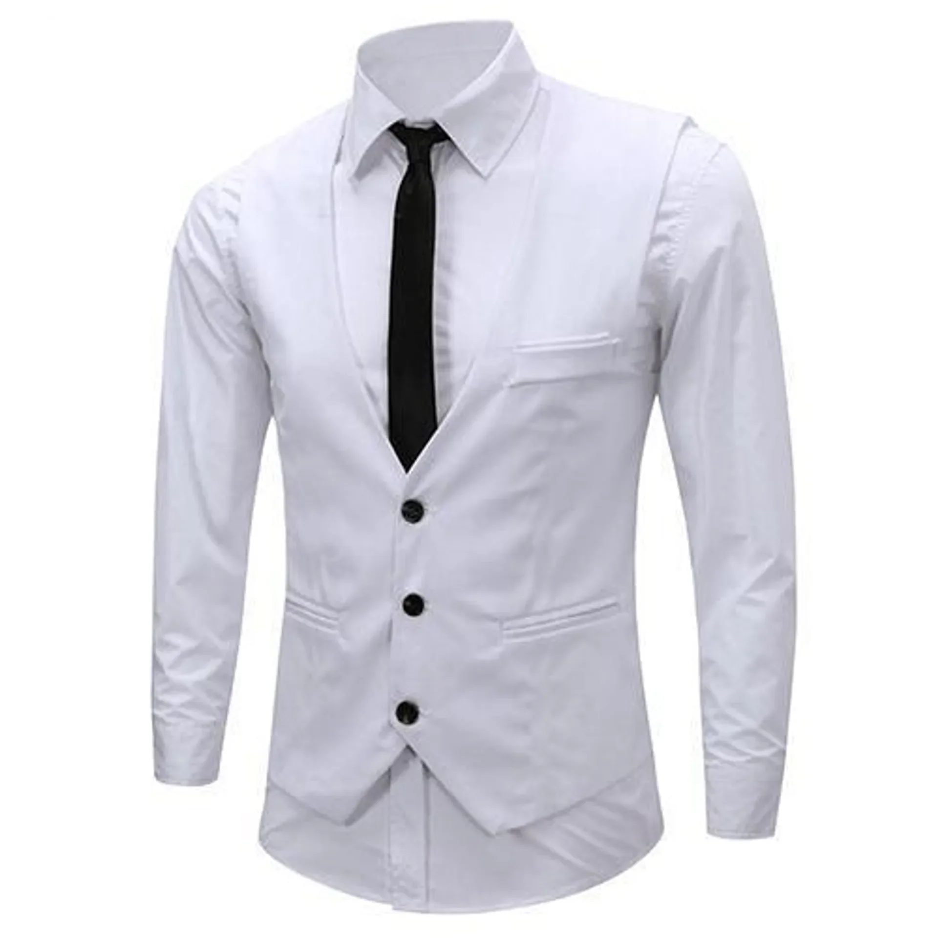 Three Button Suit Waistcoat Suit Vest