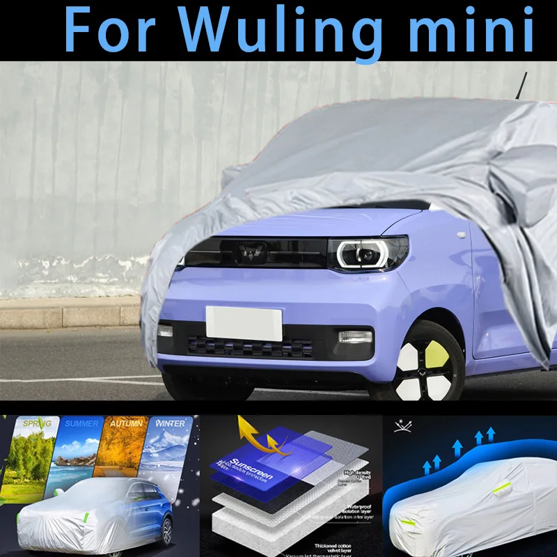 

For WuIing mini Car protective cover,sun protection,rain protection, UV protection,dust prevention auto paint protective