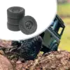 4x RC Wheels and Tires Set RC Upgrade Part Rubber Tires Set RC Tires with Wheel Rim for MN82 MN78 1/12 RC Crawler Car Trucks 4