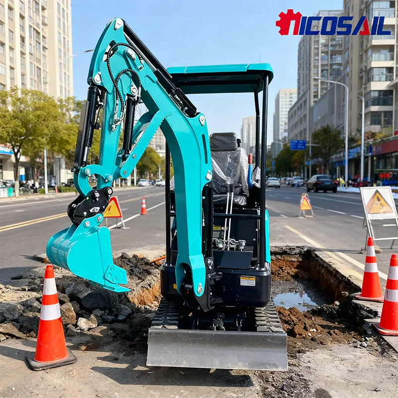 Minibagger EPA-Motor 1,8 Tonnen Raupenbagger 1,7 Tonnen 2,5 Tonnen Minibagger Kostenloser Versand für den Bau 1 Jahr