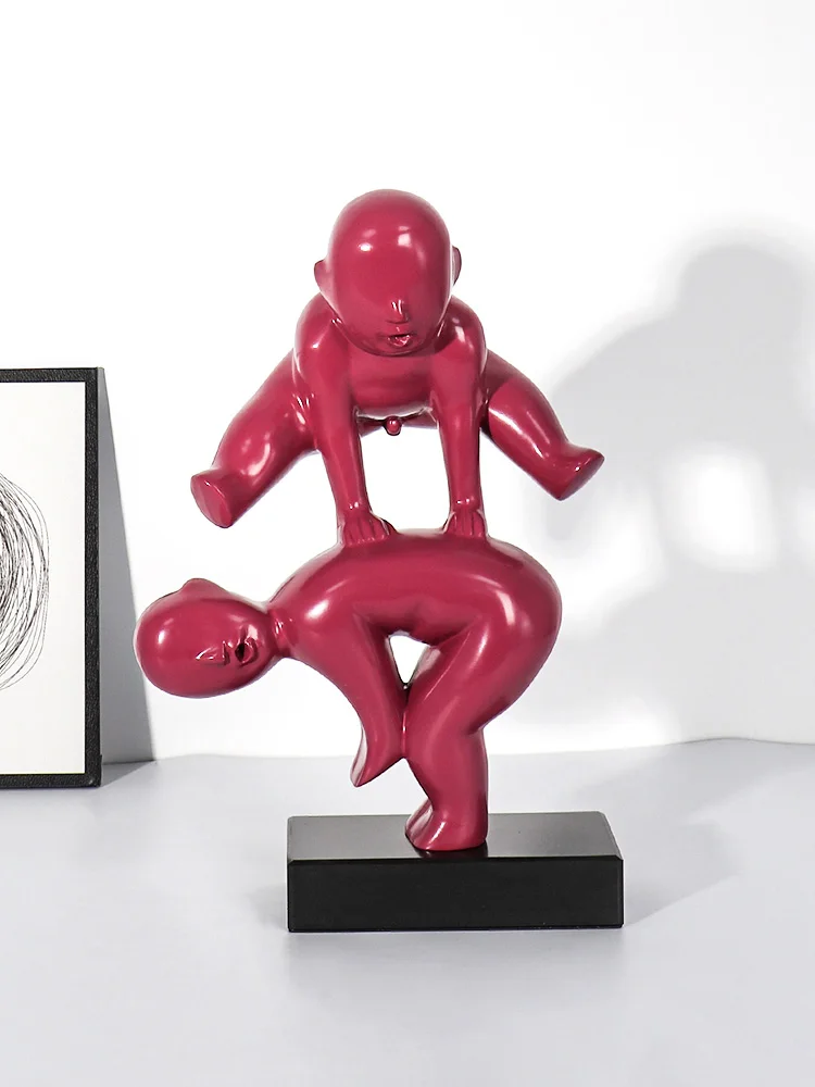 

Nordic Home Art Decor Figure Figurine Simple Creative Model Room Indoor Ornaments Abstract Sculpture Soft Decoration Resin Craft