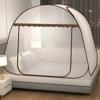 Simple Yurt Mosquito Net Portable Camping Tent Single Double Bed Canopy For Adult Foldable Bunk Mesh Net Breathable Mosquito Net 5