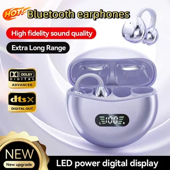 Auricolari Open Ear Clip 2026 ENC Wireless Bluetooth 5.4 con Cancellazione del Rumore e Microfono per Android iOS - Novità