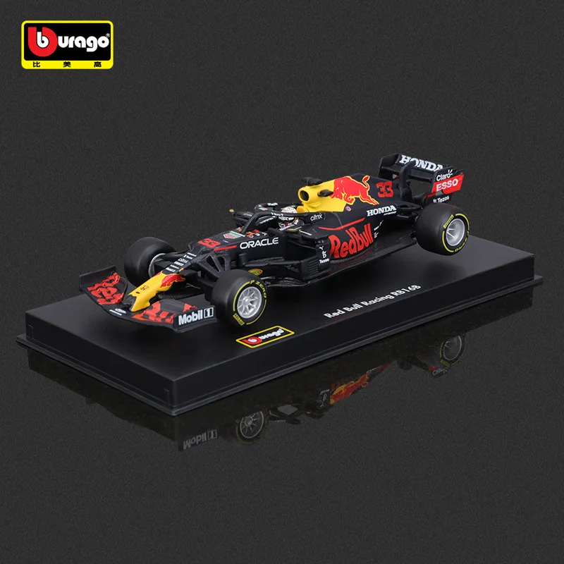 Bburago1:43 2021 F1Red Bull Formula Racing Static Simulation Die-Cast Alloy Car Model Collection Ornaments Children's Toys Gifts