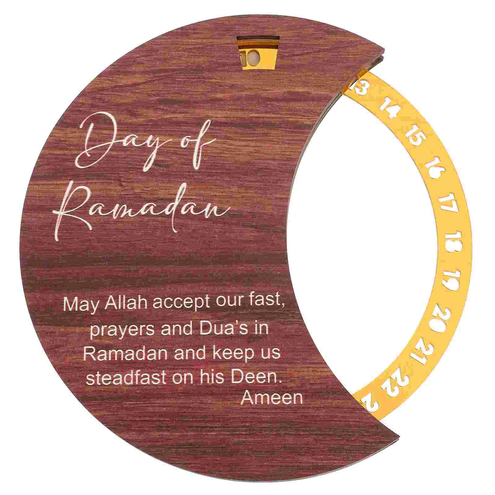 

Ramadan Mubarak Advent reminder Eid Calendar Countdown Wood Calendar Ornament