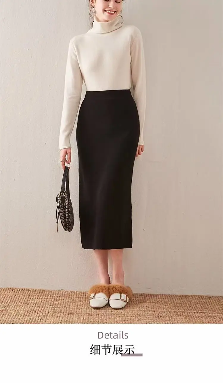 LTYQIN Women's Elegant A-Line Midi Skirt final view