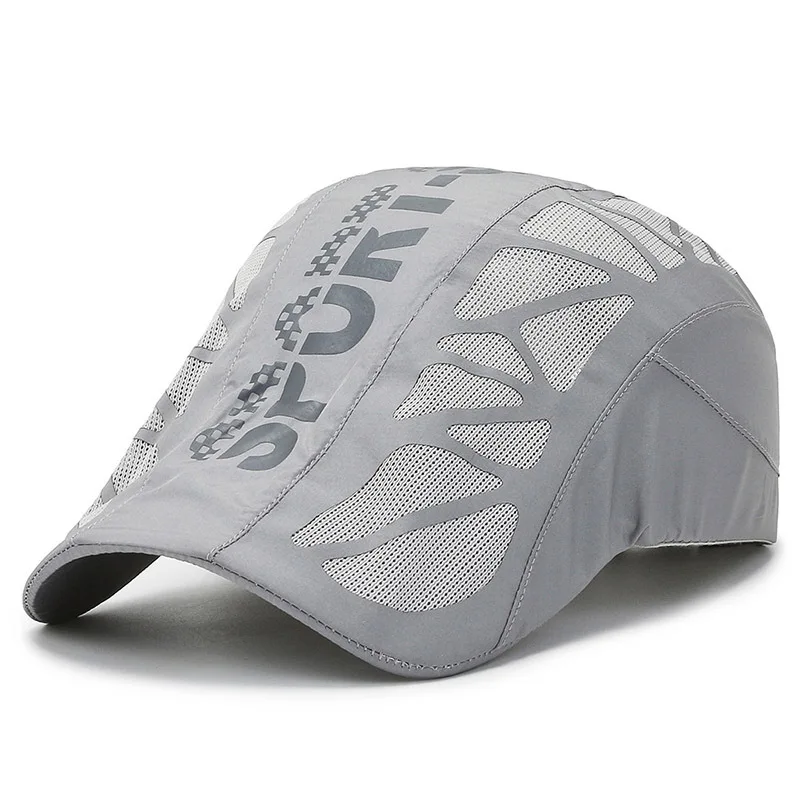 Summer Outdoor Sports Retro Thin Sunscreen Quick Dry Mesh Breathable Men's Baseball Cap Hiking Travel Peaked Hat A286