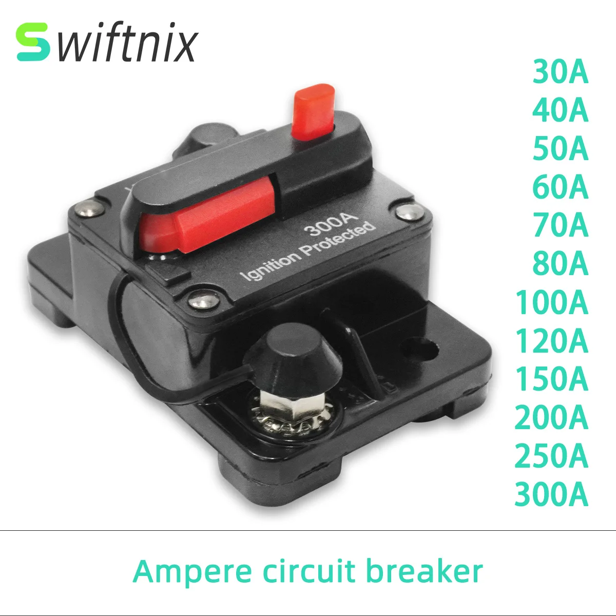 Circuit Breaker Power Protect Fuse 30-300 A Amp Manual Reset for Car Auto Boat Stereo Audio circuit breaker car fuses kit