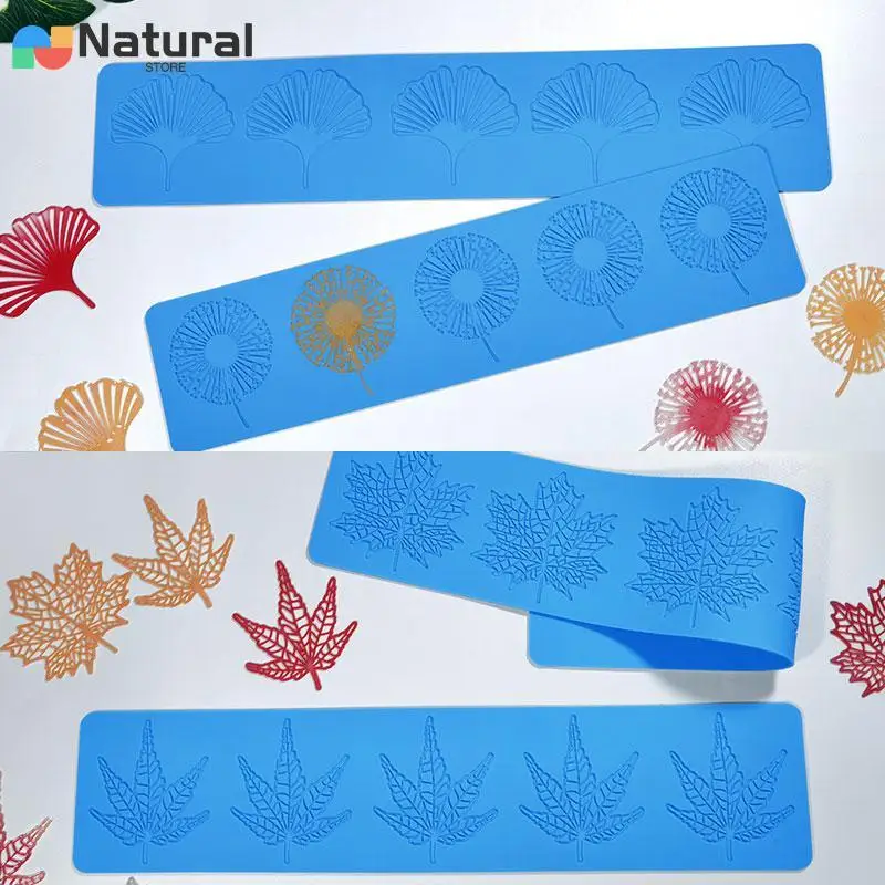 Leaf Lace Silicone Mold Set for Creative Baking and Chocolate Crafting