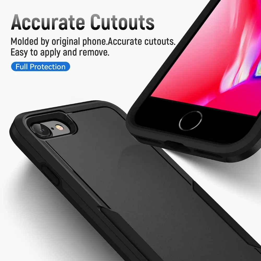 iPhone SE 3 Case Shockproof Hybrid Case Dual Layer Design Hard Cover For iPhone SE 2 /iPhone 6/6S/7/8 Plus Cases phone case