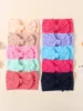 10/30pcs Autumn Knit Bow Headband Set for Baby Girls Infant Toddler Elastic Nylon Head Wraps Sweet Hair Accessories