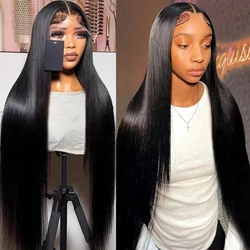 HD Lace Front Human Hair Wigs Straight 13x4 13x6 Transparent Lace Frontal Human Hair Wigs PrePlucked HD Lace Wigs For Women hoho