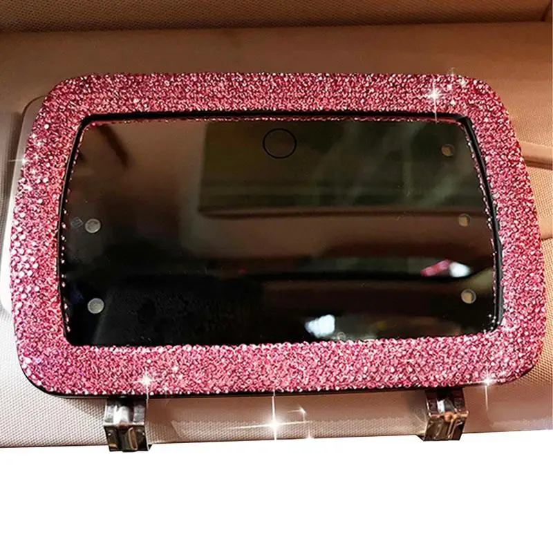 

Automobile Make Up Mirror Car Makeup Mirror Adjustable Portable Auto Visor Mirror With LED Lights Cosmetic Mirror For Women Car