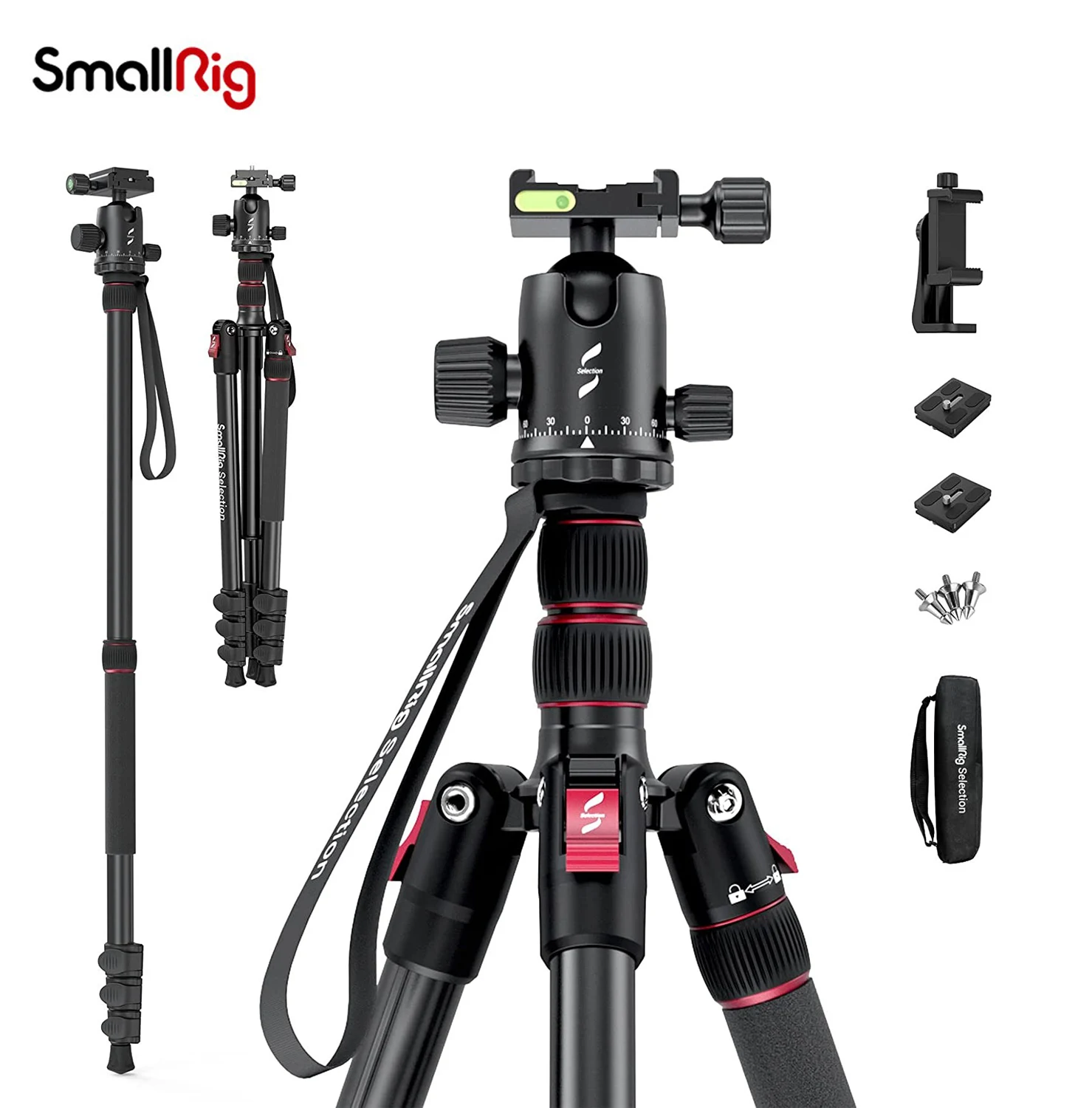 SmallRigSelectionLightweight78AluminumCameraTripodMonopod