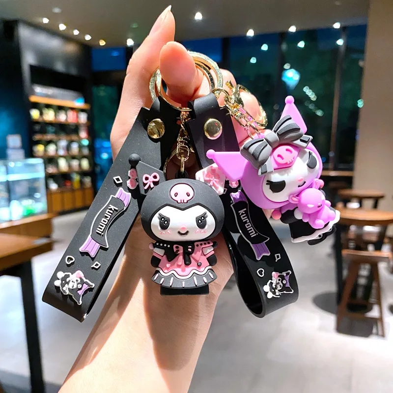 Porte-clés Mr. Wonderful Avec Charm Kuromi - Accessoire Joyeux Et Cadeau Original