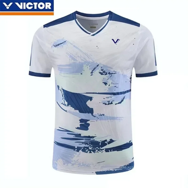 Victor New Badminton Jersey for Men and Women Players Quick Drying Breathable Sports T-Shirt Children's Race Jersey