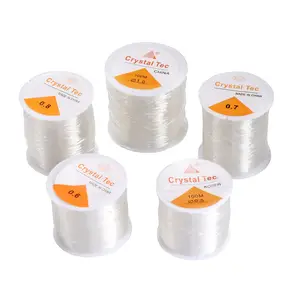 Pack of 3 Clear Elastic Strings for Bracelets - Durable and