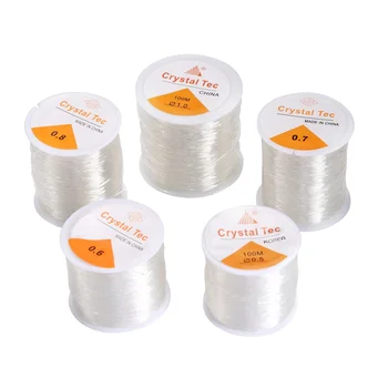 0.5-1.0mm Elastic Cord Beading Thread Stretch String Fibre Crafting Line For Jewelry Making DIY Seed Beads Pony Beads Bracelets