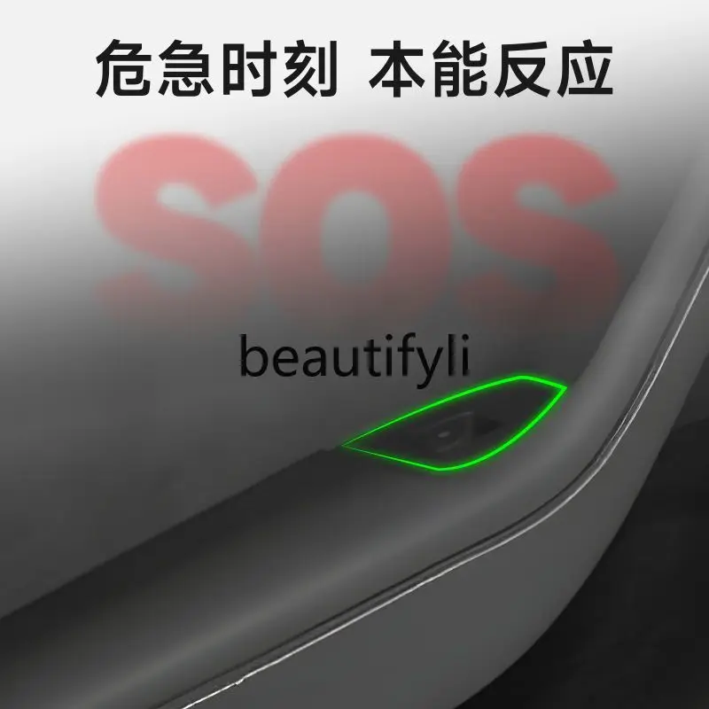 Model3 Y Rear Seat Emergency Door Handle Escape Manual Switch Safety Handle