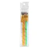 Hot Sale High Quality 5 Pcs Fashion Acrylic UV Gel Nail Art Builder Brush Pen Set Nail Art Painting Drawing Brush Manicure Tools 6