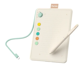Parblo Ninos Q Graphic Tablet Digital Drawing Tablet Handwriting Pen Tablet 6.3*3.5 Inch Designed for Android Phone