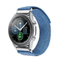 Bracelet de montre en nylon facile en denim - bracelet de sport polyvalent