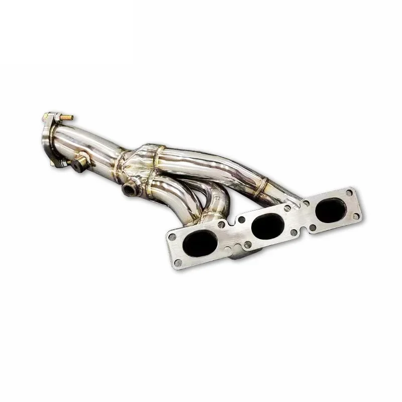 The first section of plantain manifold For BMW 325/330 E46 3.0L 2003-2005 Catless Exhaust Downpipe
