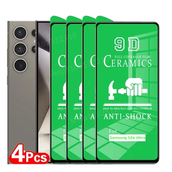 4PCS Pellicola Ceramica Per Samsung Galaxy S24 S25 S23 S22 S21 S20 Plus Ultra Protezione Dello Schermo su Galaxy S24 FE Non Pellicola Morbida In Vetro