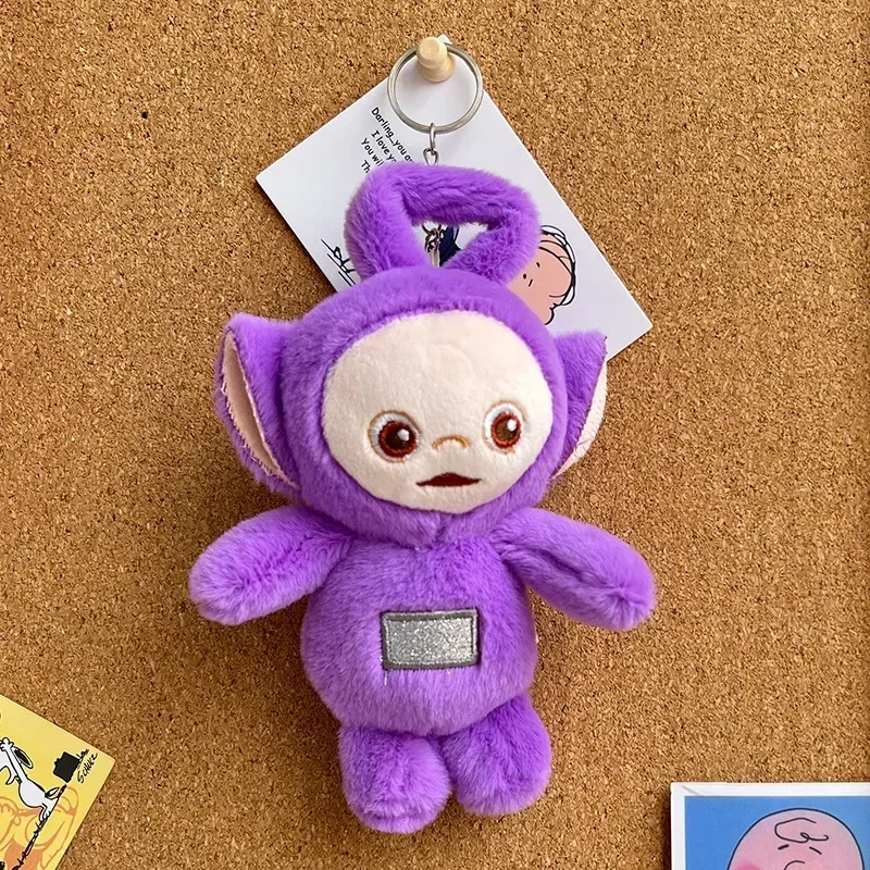 Plush Keychain Teletubbies Cartoon Doll Plush Key Chain Toy Appease Rag Doll Catcher Cute Decoration Boy Girl Children Birthday Gift
