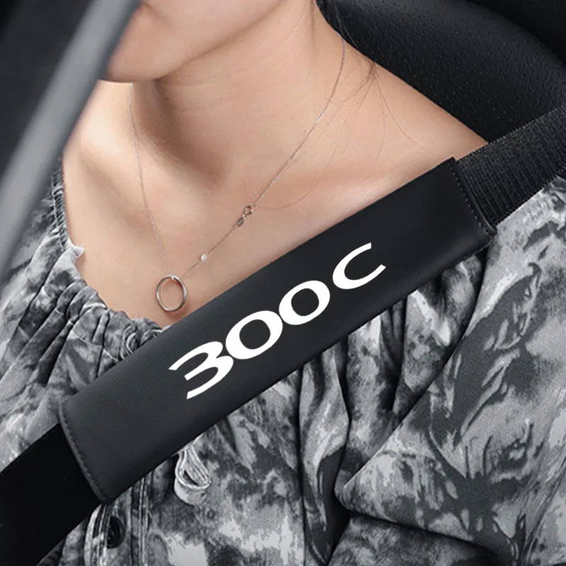 

Car Shoulder Protector Pad Seat Belt Cover Shoulder Safety Belt Cover Adjustable Decoration For Chrysler 300c Car Accessories