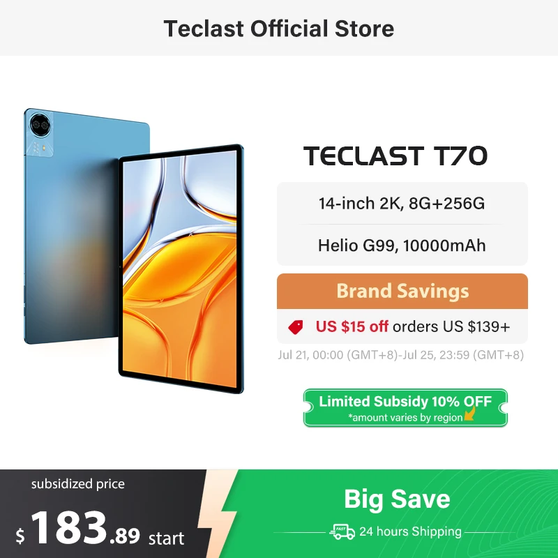 World Premiere】Teclast T70 Tablet 14