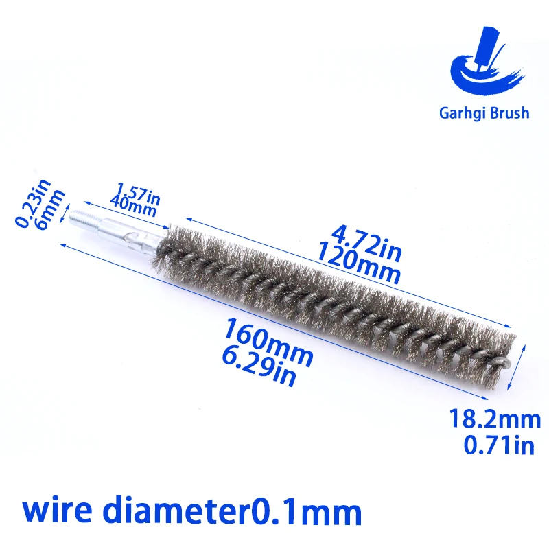 3 SPAZZOLE SPID 1 ACCIAIO INOX 1 ACCIAIO OTTONATO 1 NYLON MANICO CORTO Mm 25008370 Picture