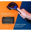 Painless Back Shaver Hair Remover 2 in 1 Facial Hair Trimmer Razor  Foldable Handle Back Hair Removal Men Body Groomer 4