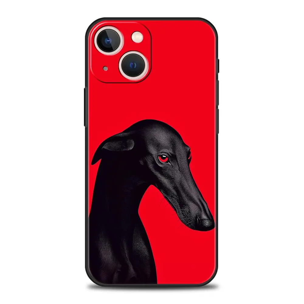 Galgo Greyhound Luxury Soft TPU Black Phone Case